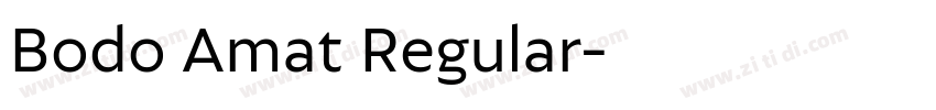 Bodo Amat Regular字体转换